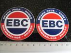 2x sticker EBC brake pads shoes logo bremsbelage backen, Ophalen of Verzenden, Merk, Zo goed als nieuw