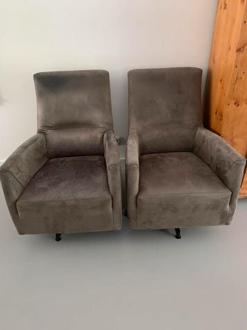 Antraciet grijze draai fauteuils beschikbaar voor biedingen