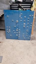Metalen gereedschapsbord met diverse haken, Ophalen, Zo goed als nieuw