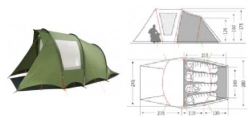 Vaude tent model Opera 2-3 persoons, Caravans en Kamperen, Tenten, tot en met 2, Gebruikt, Ophalen