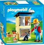Playmobil 4491 - Konijnenhok + 4498 - Hondenfamilie, Ophalen of Verzenden, Zo goed als nieuw, Complete set