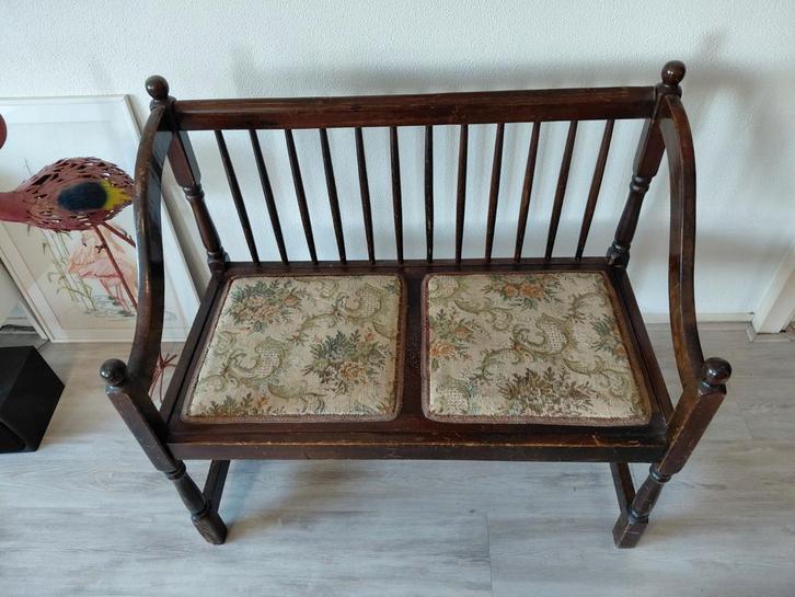 Oud telefoonbankje, Antiek en Kunst, Antiek | Meubels | Stoelen en Banken, Ophalen