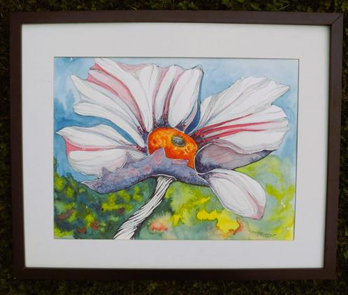 Aquarel tekenschilderij van Carry de Boer uit 2005. 30 x 40, Antiek en Kunst, Kunst | Schilderijen | Modern, Ophalen of Verzenden