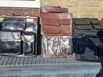 Vintage leren tassen - Diverse modellen per stuk te koop beschikbaar voor biedingen