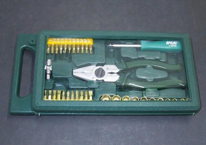 Bijzondere doppen- en bitsset, Antiek en Kunst, Antiek | Gereedschap en Instrumenten, Ophalen of Verzenden