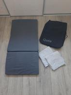 Qute matras voor campingbedje incl 2 badstof hoeslaken grijs, Ophalen of Verzenden, Gebruikt, Overige typen