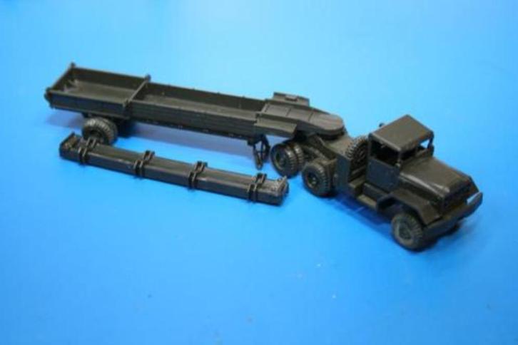 Roco Minitanks US truck met boot oplegger (6048) SHF, Hobby en Vrije tijd, Modelauto's | 1:87, Gebruikt, Overige typen, Roco, Ophalen of Verzenden