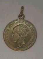 Goud vergulde  halve gulden kettinghanger  stil verzet, Sieraden, Tassen en Uiterlijk, Kettinghangers, Ophalen of Verzenden, Goud