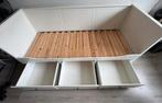 Ikea Hemnes bedbank slaapbank, Ophalen, Zo goed als nieuw, Tweepersoons, 80 cm