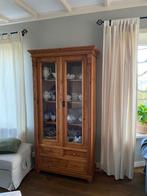 Grenen vitrine kast, Huis en Inrichting, Ophalen, 50 tot 100 cm, Zo goed als nieuw, 25 tot 50 cm