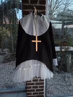 Nonnenkostuum met petticoat - Zwart/Wit, Maat 38/40 (M), Carnaval, Nieuw, Ophalen of Verzenden