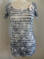 ENJOY t- shirt blauw wit stroken maat S, Kleding | Dames, T-shirts, Maat 38/40 (M), Blauw, Enjoy, Ophalen of Verzenden