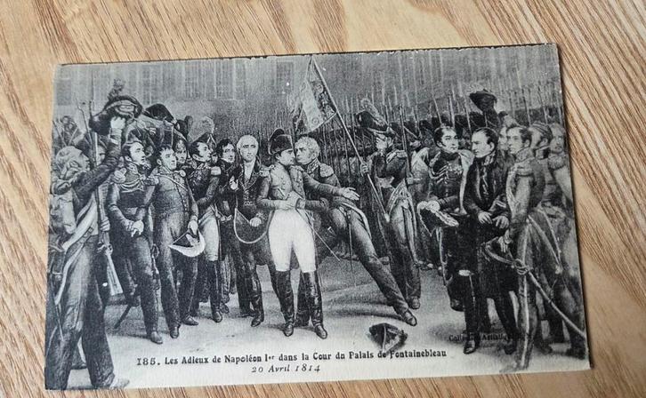 Napoleon Bonaparte - Het afscheid van Fontainebleau, Verzamelen, Ansichtkaarten | Themakaarten, Ongelopen, Overige thema's, Verzenden