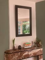 Spiegel met zwarte rand, hout, 100 tot 150 cm, Gebruikt, Rechthoekig, 50 tot 75 cm