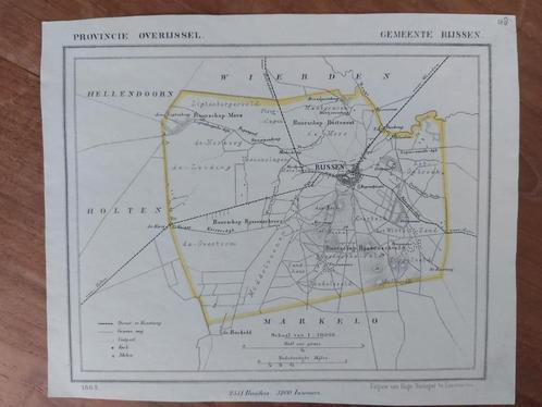 48 / Rijssen - De Borkeld Litho uit 1865 van J. Kuyper, Antiek en Kunst, Kunst | Litho's en Zeefdrukken, Ophalen of Verzenden