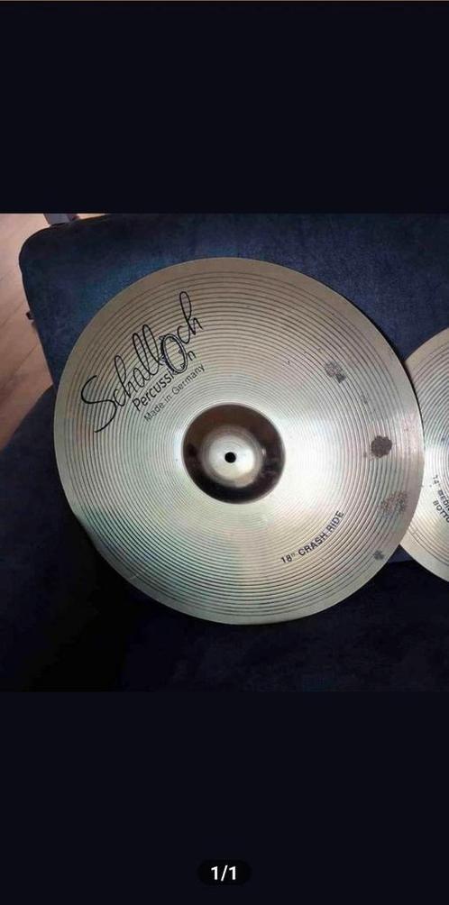 18 inch crash ride, Muziek en Instrumenten, Instrumenten | Onderdelen, Zo goed als nieuw, Drums of Percussie, Ophalen of Verzenden