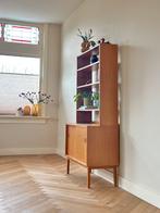 Wandmeubel eiken hout Deens jaren 50/60 modulair, Huis en Inrichting, Kasten | Wandmeubels, Ophalen, Eikenhout, Minder dan 150 cm