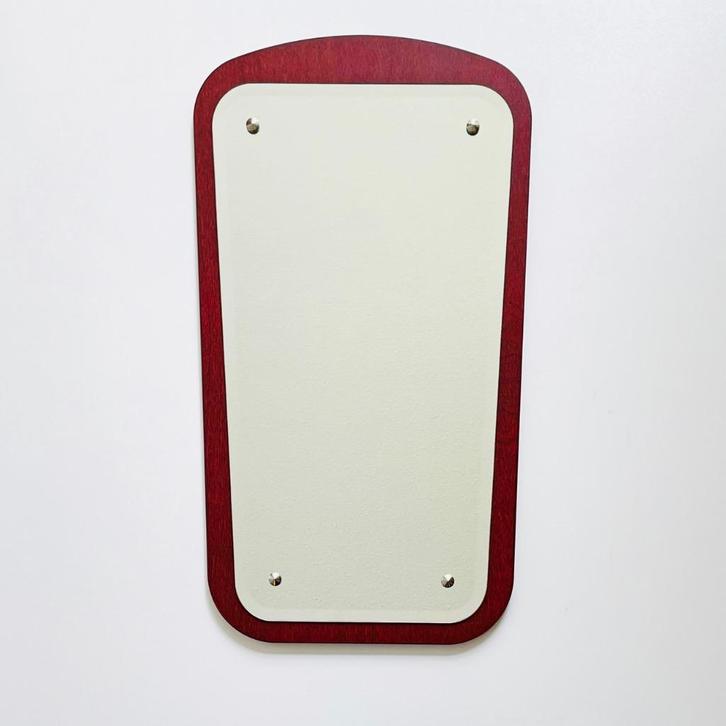 Deens Design SPIEGEL hout retro vintage Mid Century Scandi, Huis en Inrichting, Woonaccessoires | Spiegels, Gebruikt, Minder dan 50 cm