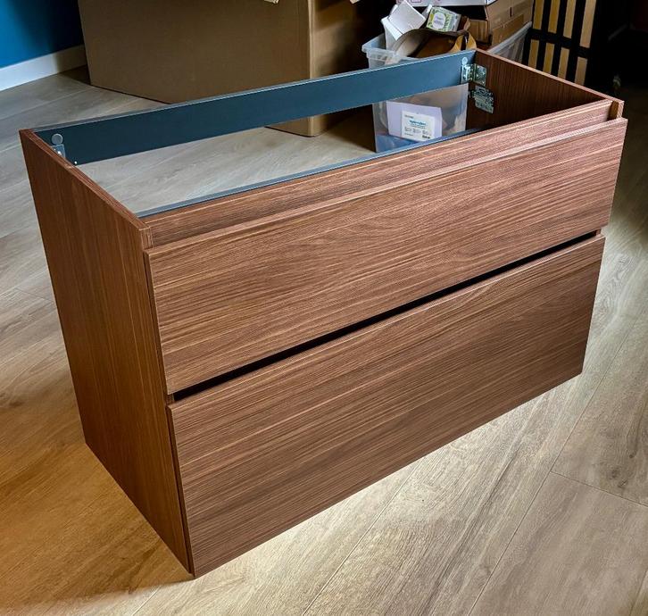 Duurzaam Badkamermeubel INK (Nieuw in doos), Huis en Inrichting, Badkamer | Badkamermeubels, Nieuw, Wastafelkast, Minder dan 100 cm