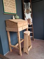 Antieke Houten Lessenaar met krukje, Antiek en Kunst, Ophalen