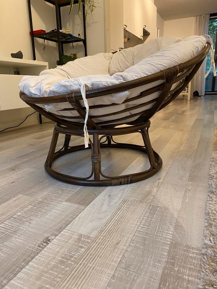 Comfortable Papasan Chair, Huis en Inrichting, Fauteuils, Zo goed als nieuw, 50 tot 75 cm, Ophalen