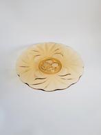 Gekleurd glas prachtige vintage bord schaal, Antiek en Kunst, Ophalen of Verzenden