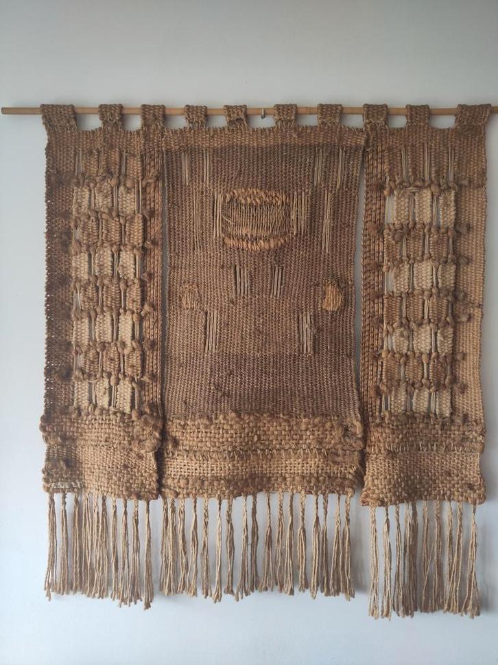 Vintage wandkleed macrame kleed wanddecoratie, Huis en Inrichting, Woonaccessoires | Wanddecoraties, Gebruikt, Ophalen of Verzenden