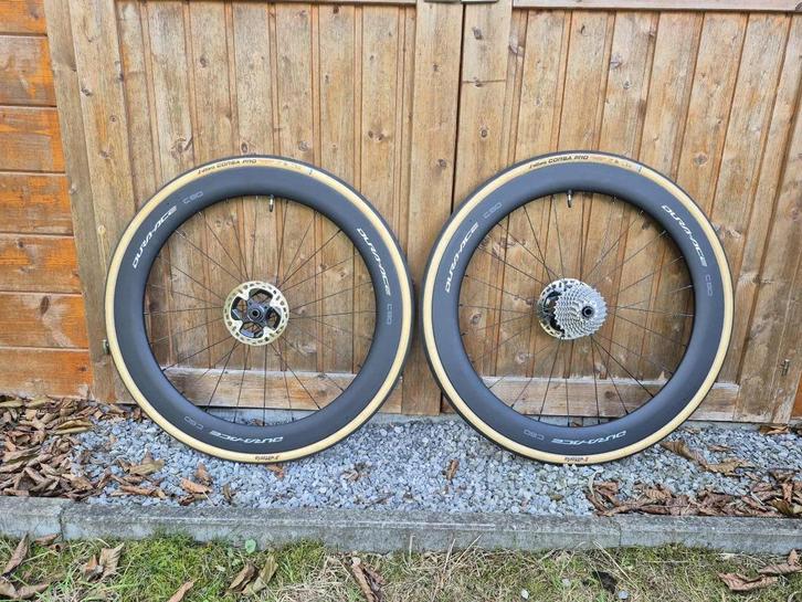 Zgan Shimano Dura-Ace C60 disc wielen, Fietsen en Brommers, Fietsonderdelen, Zo goed als nieuw, Racefiets, Wiel, Verzenden