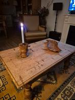 Vintage houten kandelaar, Ophalen, Gebruikt, Hout, Minder dan 25 cm