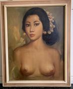 Balinese schilderij, Antiek en Kunst, Kunst | Schilderijen | Klassiek, Ophalen of Verzenden