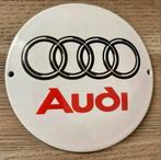 AUDI EMAILLEBORD 12CM, Ophalen of Verzenden, Auto's
