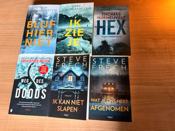 6 x Thrillers / Boeken beschikbaar voor biedingen