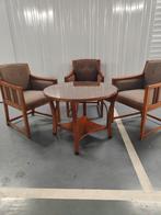 Art-Deco Schuitema & Zonen 3 Fauteuils + 1 Ronde Tafel, Ophalen
