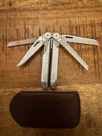 Nette vintage Leatherman wave 1 met lederen sleeve, Caravans en Kamperen, Ophalen of Verzenden, Gebruikt