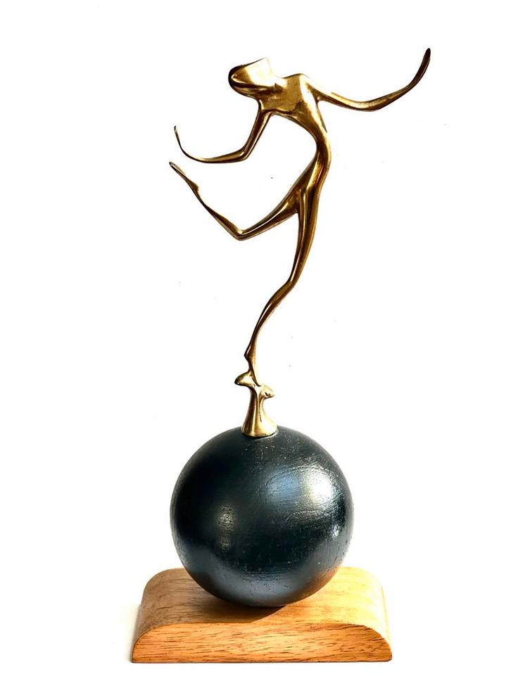 Art Deco Danseres Sculptuur Hagenauer Stijl, Antiek en Kunst, Kunst | Beelden en Houtsnijwerken, Verzenden