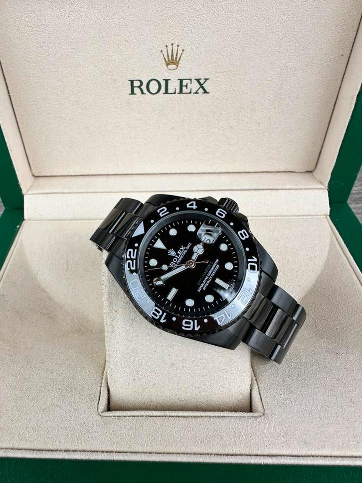 #Rolex#GMTmaster#Blackedition#, Sieraden, Tassen en Uiterlijk, Horloges | Heren, Nieuw, Rolex, Staal, Ophalen of Verzenden
