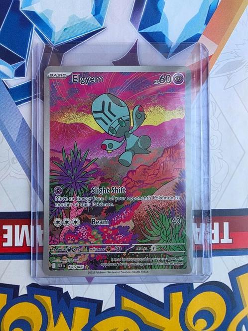 Pokémon Black Bolt Elgyem BLK 120, Hobby en Vrije tijd, Verzamelkaartspellen | Pokémon, Nieuw, Losse kaart, Foil, Ophalen of Verzenden