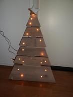 steigerhouten kerstboom met kerstlichtjes 85 cm hoog, Diversen, Kerst, Ophalen, Gebruikt