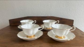 4 Royal Albert Val D’or kop en schotels model Avon p/4: beschikbaar voor biedingen