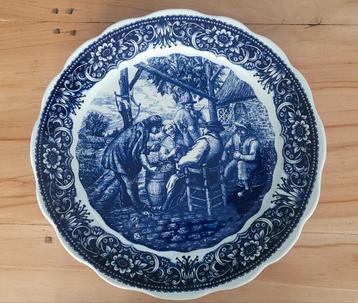 Vintage Delfts Blauw Wandbord Boch Frères La Louvière  beschikbaar voor biedingen