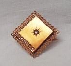 Broche antiek 18kt Vlaams., Goud, Ophalen of Verzenden, Broche