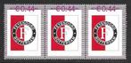 Strip 3x Persoonlijke zegel 0,44 Feyenoord (1) , postfris, Postzegels en Munten, Verzenden, Postfris