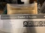 Roto Vliering trapbak cadet norm 120x60 3-delig, Doe-het-zelf en Verbouw, Ladders en Trappen, Ophalen of Verzenden, Trap, Opvouwbaar of Inschuifbaar