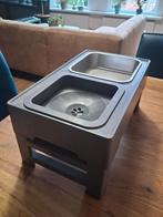 Voederbak met anti knoei waterbak voor medium en grote hond, Ophalen of Verzenden, Hond