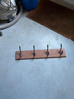 Houten Wandkapstok met 4 Haken, Huis en Inrichting, Gebruikt, Minder dan 100 cm, Hout, Ophalen