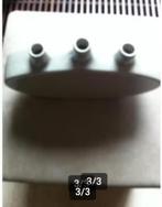 Design vaas beige keramiek Br37cm H20cm, Overige kleuren, Aardewerk of Porselein, Ophalen of Verzenden, Zo goed als nieuw