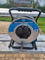 Camping Haspel 40m Neopreen Kabel, Caravans en Kamperen, Ophalen, Gebruikt