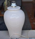 Prachtige ecru keramisch craquelé lampenvoet.️🛋️, Ophalen, Gebruikt, Modern., Minder dan 50 cm