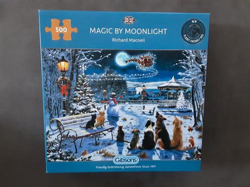 Gibson Magic by Moonlight Puzzel - 500 Stukjes, Hobby en Vrije tijd, Denksport en Puzzels, Gebruikt, Legpuzzel, 500 t/m 1500 stukjes