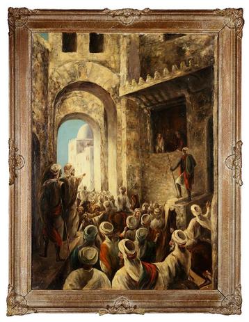 Prachtige schilderij Ottomanen en mammelukken beschikbaar voor biedingen